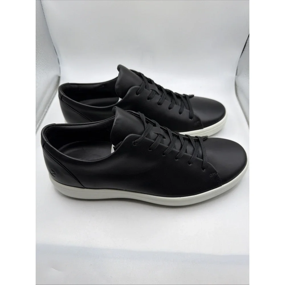 ECCO Soft‎ 7 Black Mens Casual Sneaker size 8-8.5. New